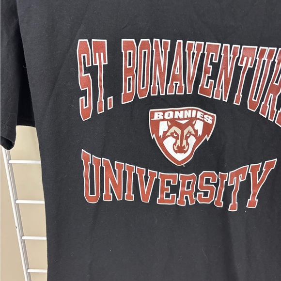 St. Bonaventure University T-Shirt size large. Short sleeve. Cotton. EUC. - Picture 2 of 7
